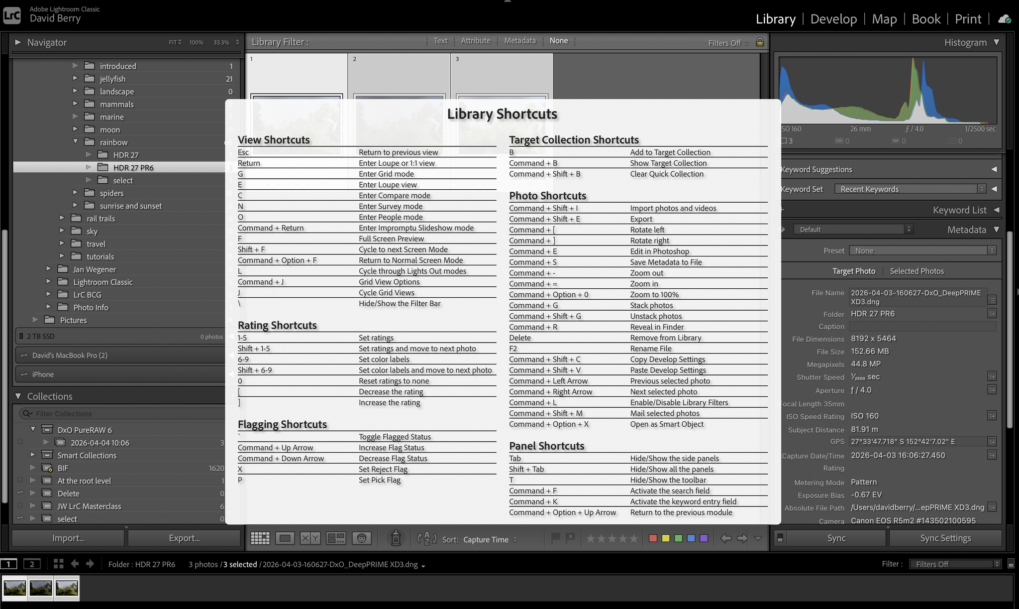 Lightroom Classic Shortcuts