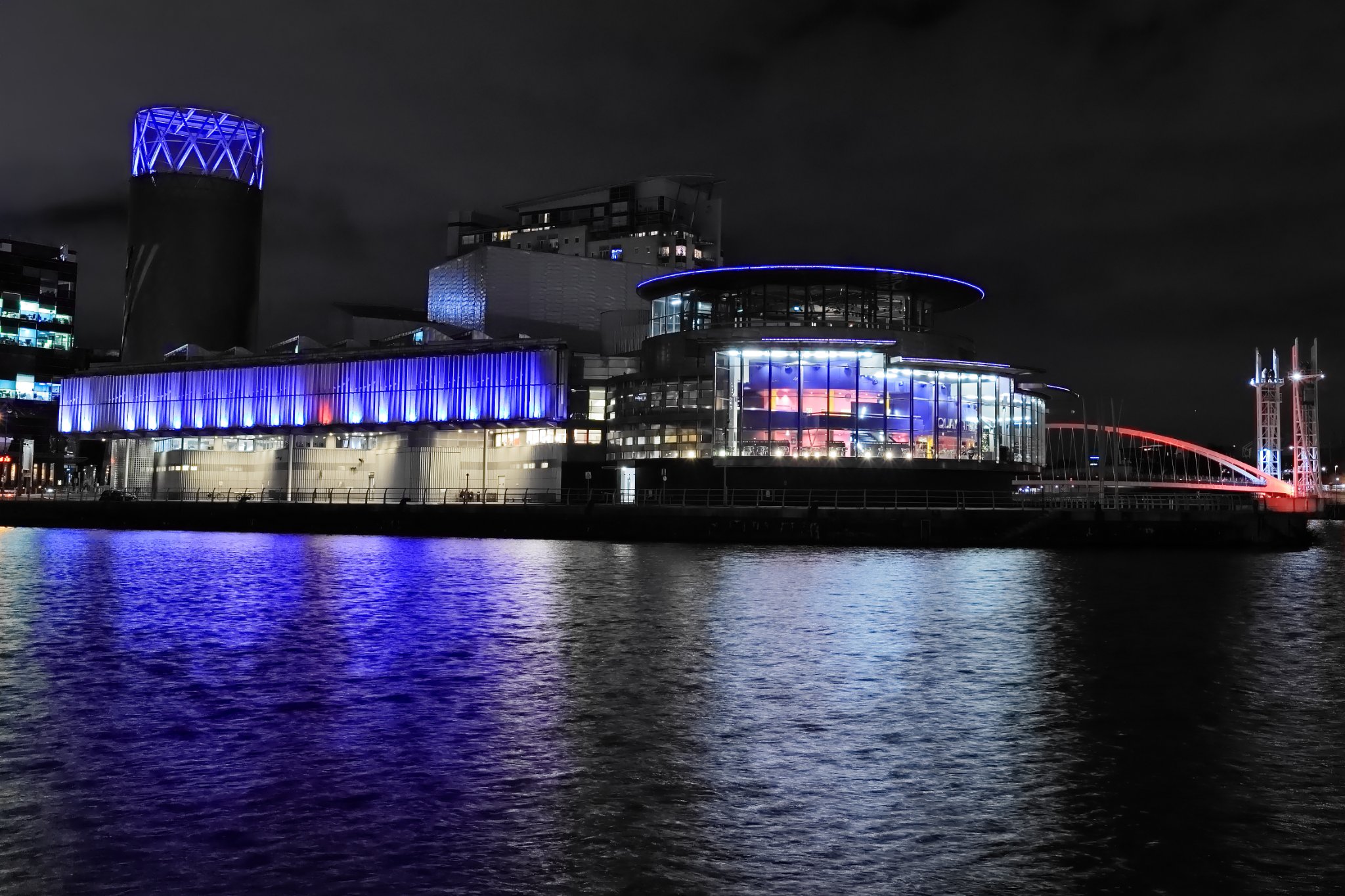 Salford Quays Night 4.JPG