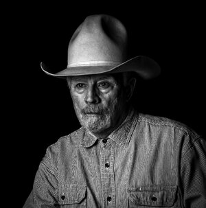 Jim McCann, cowboy hat, studio, black and white-550304.jpg