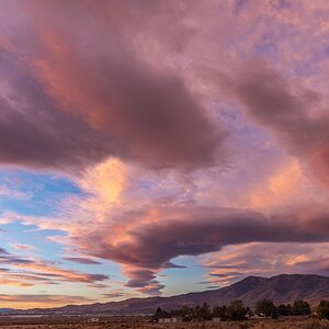 Morning clouds over Peavine Peak