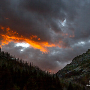 Sunset in Waterton National Park - 4 years after forest fire.jpg