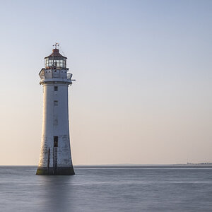 New Brighton Lighthouse - River Mersey, Liverpool, UK