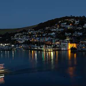 Kingsweir and River Dart at night