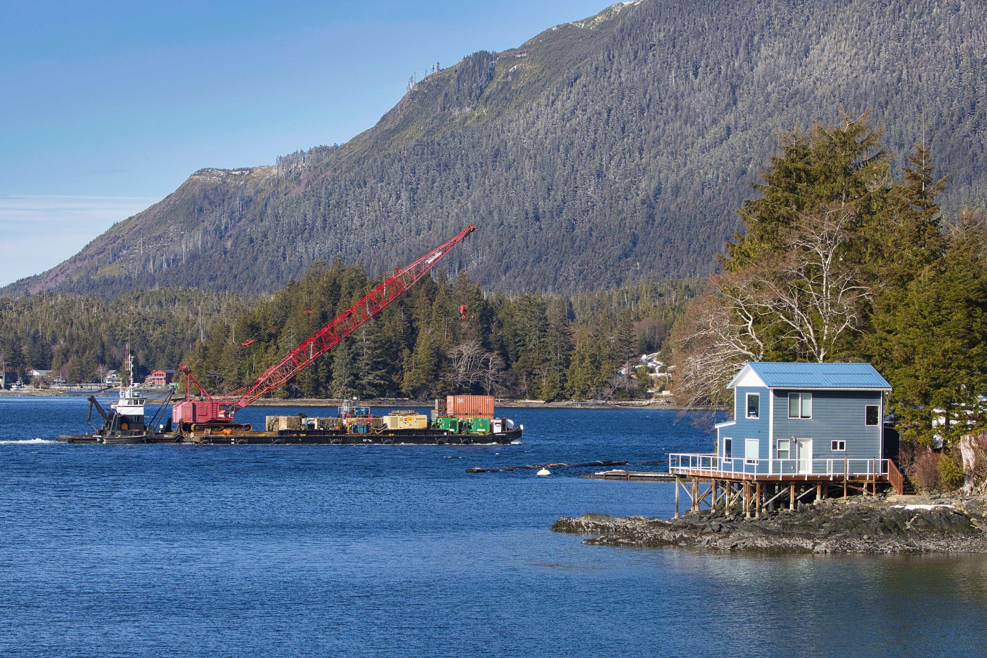 Barge heading into Ward Cove - Ketchikan, Alaska