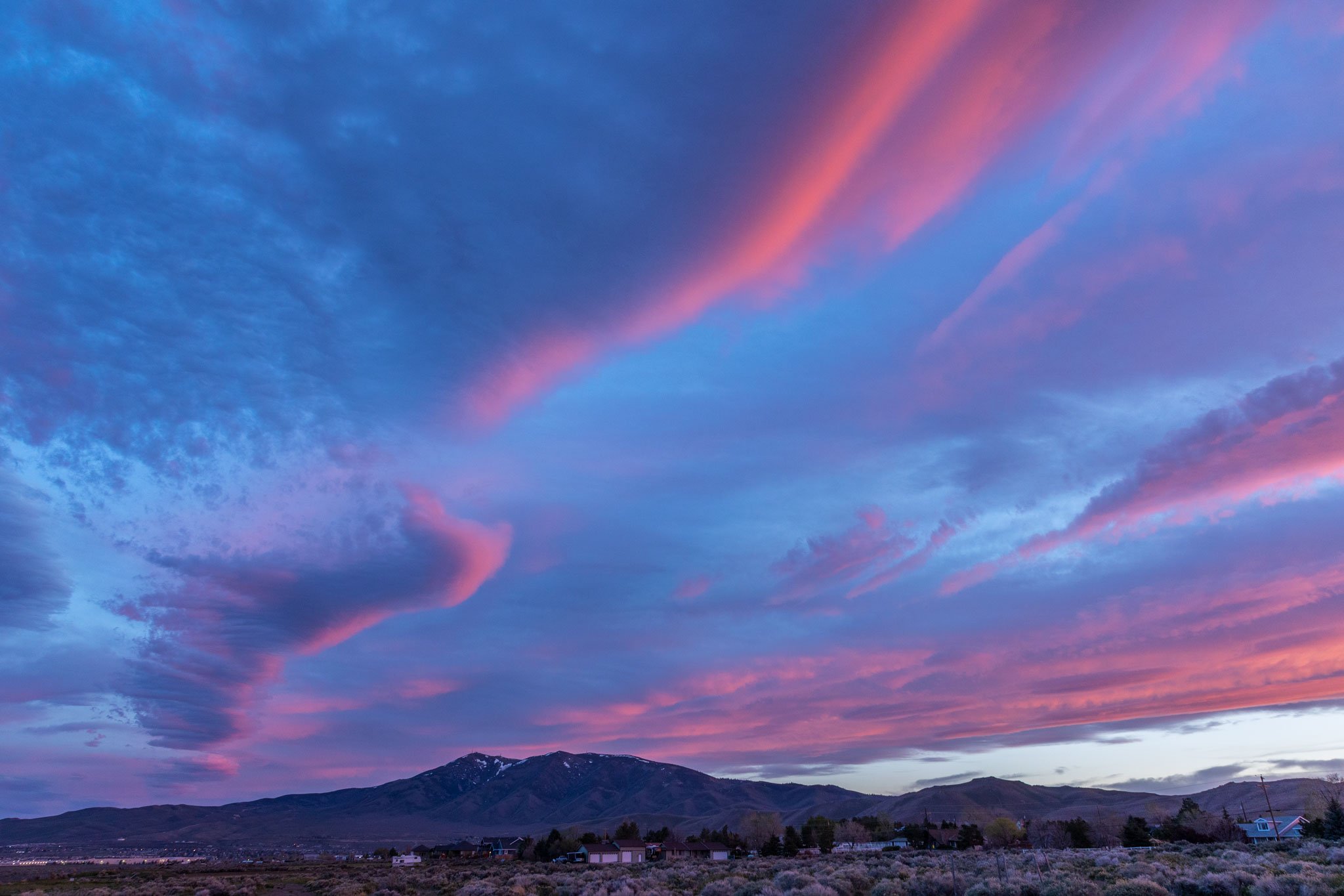 Evening Sky over Pevine Peak