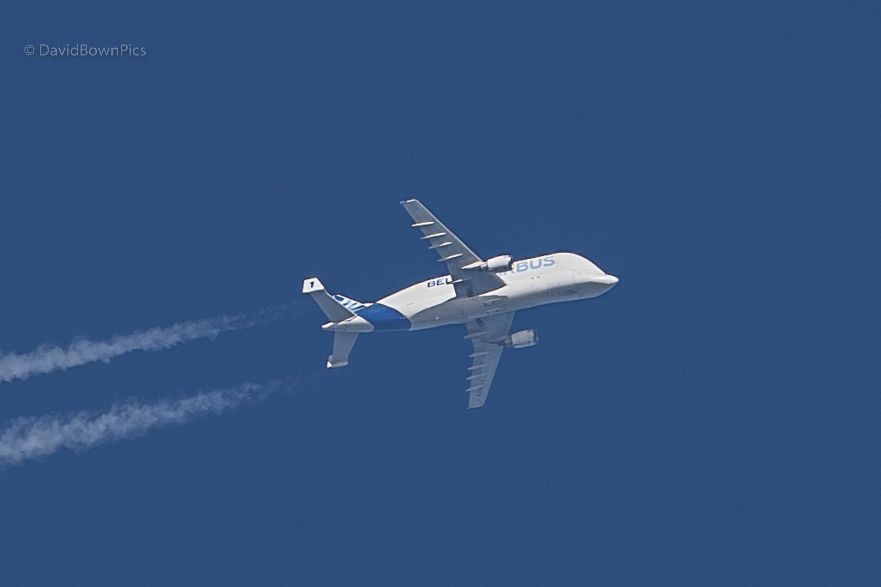 F-GSTA Beluga at 30000ft over Dartmouth