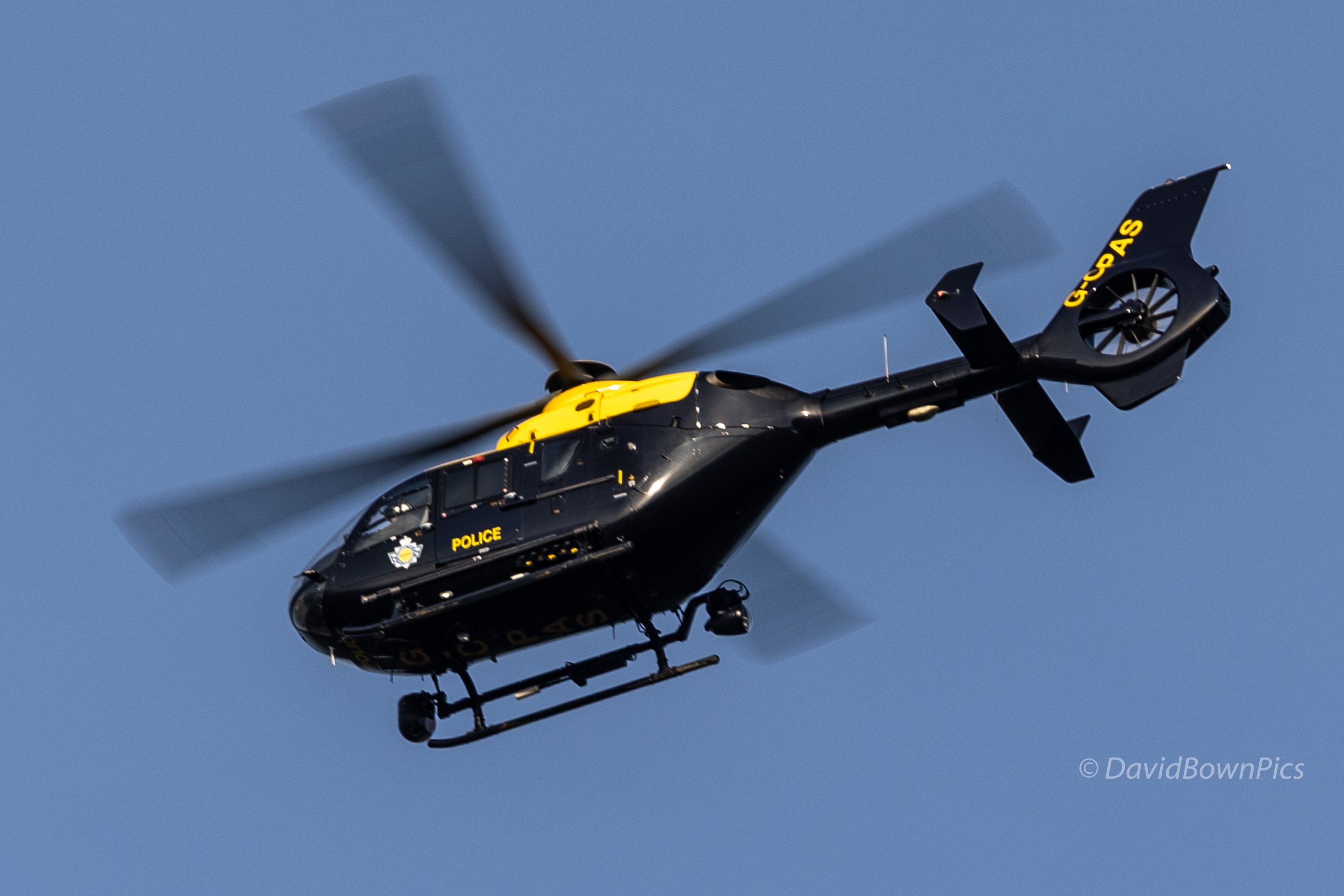 Police helicopter G-CPAS over Dartmouth
