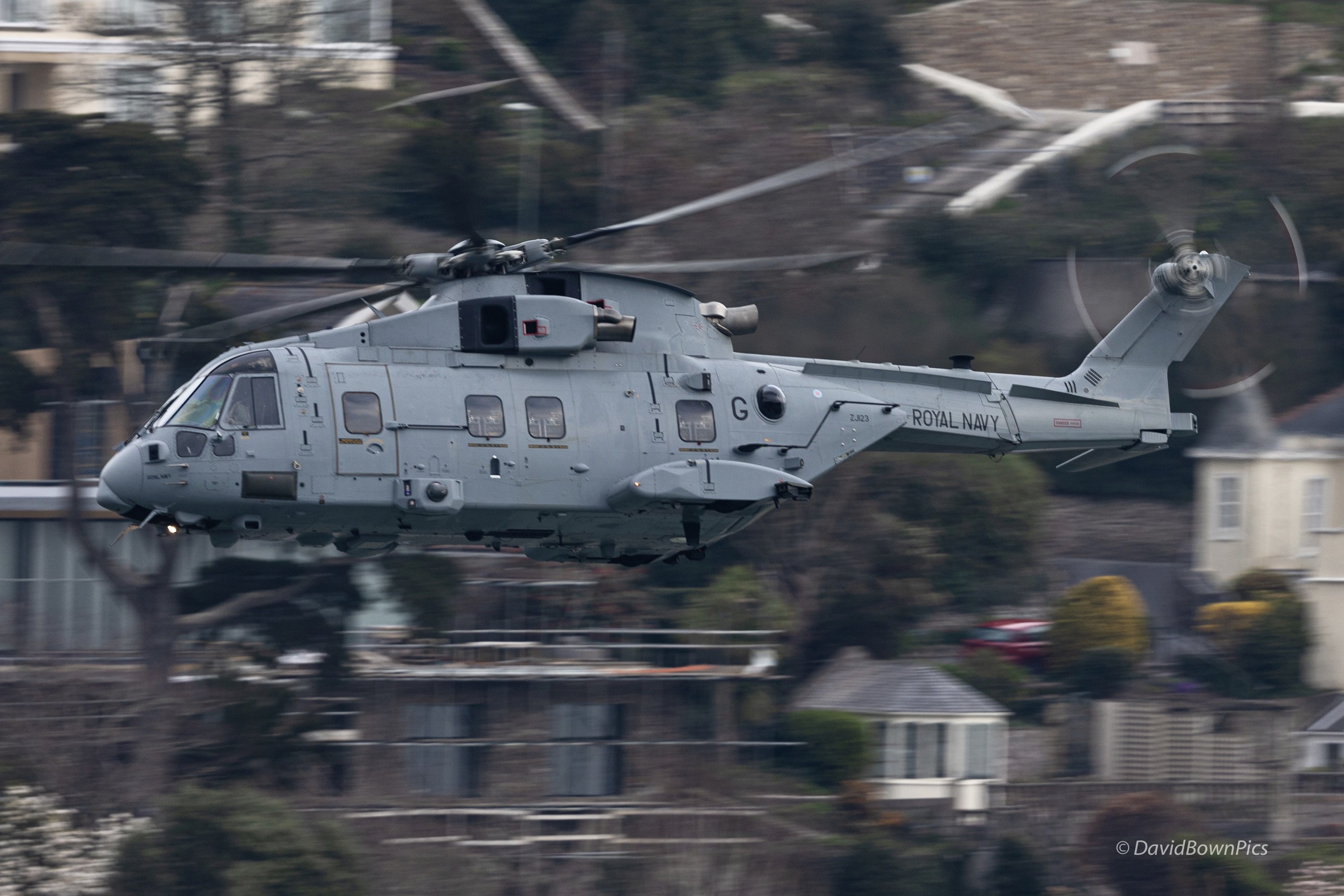 Royal Navy Merlin ZJ123 G of Commando Helicopter Force