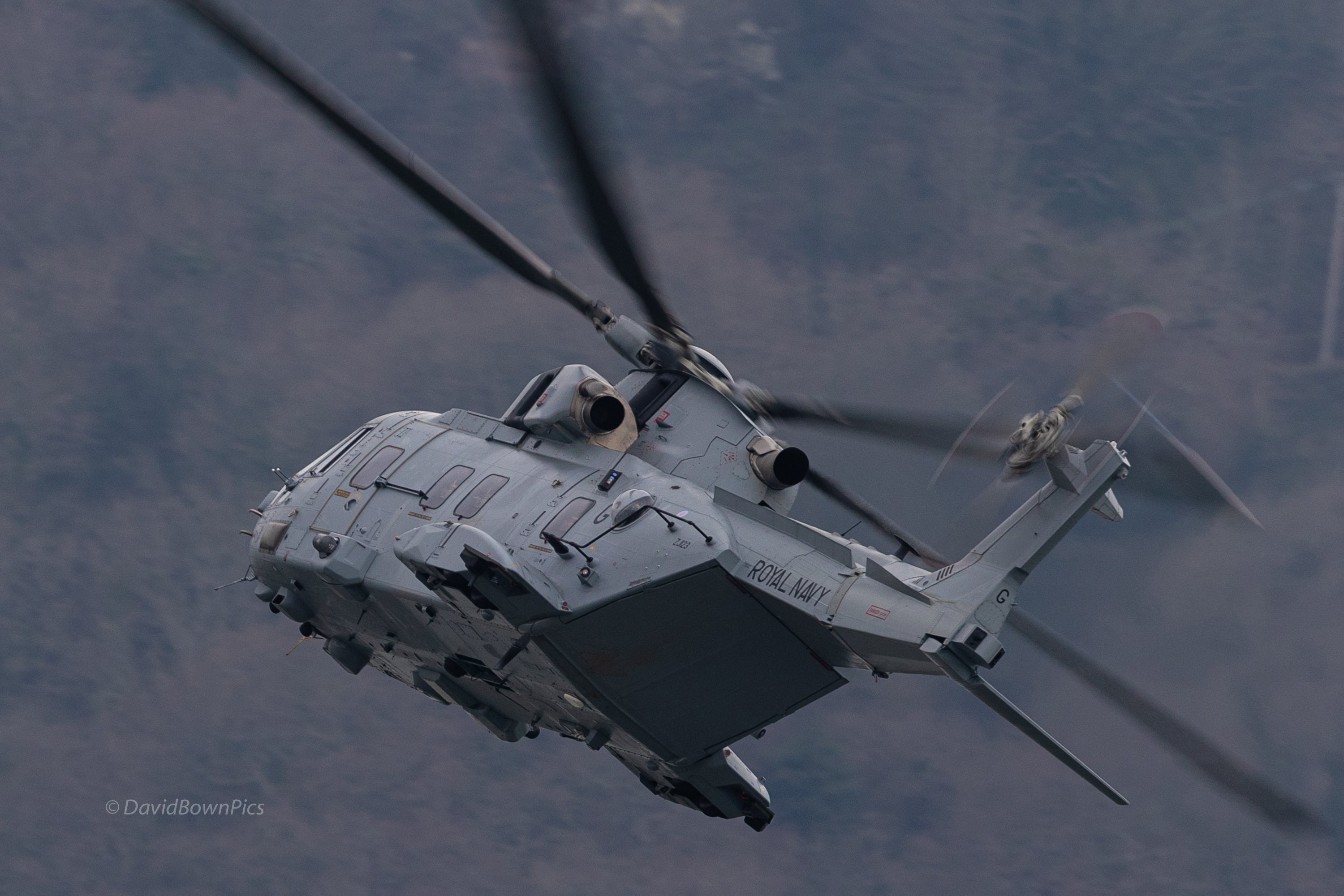 Royal Navy Merlin ZJ123 G of Commando Helicopter Force