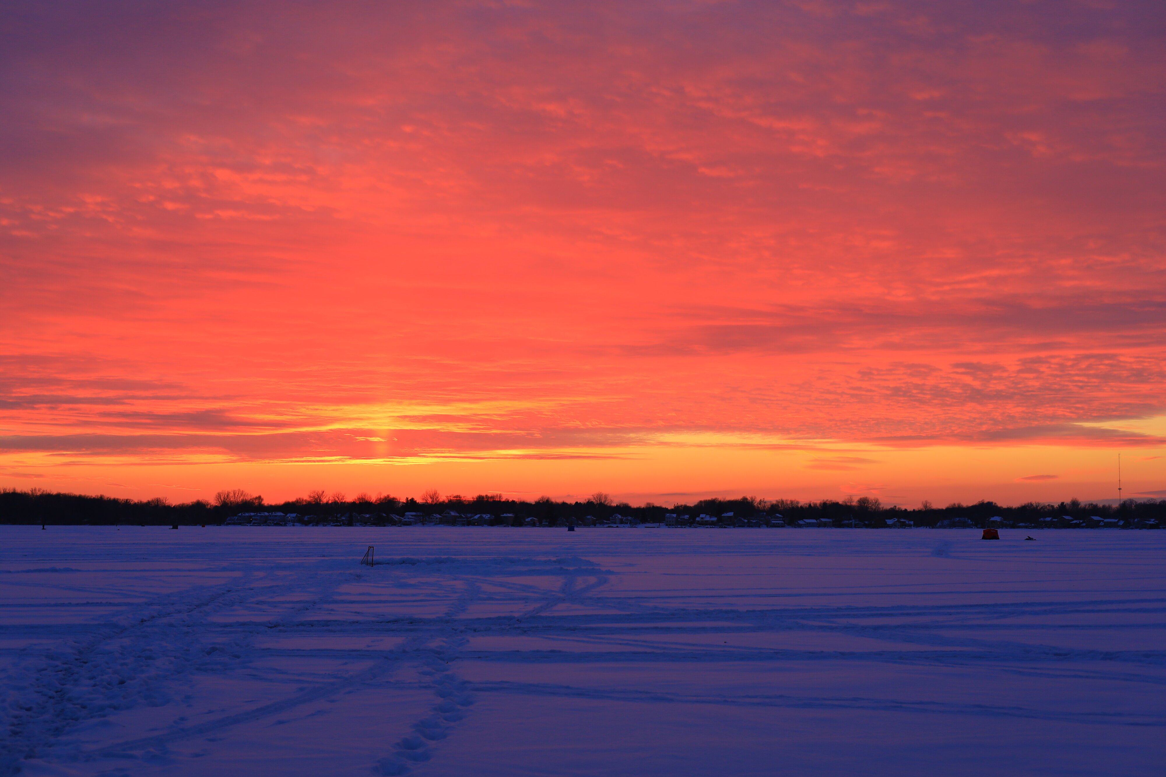 Sunset on Snow